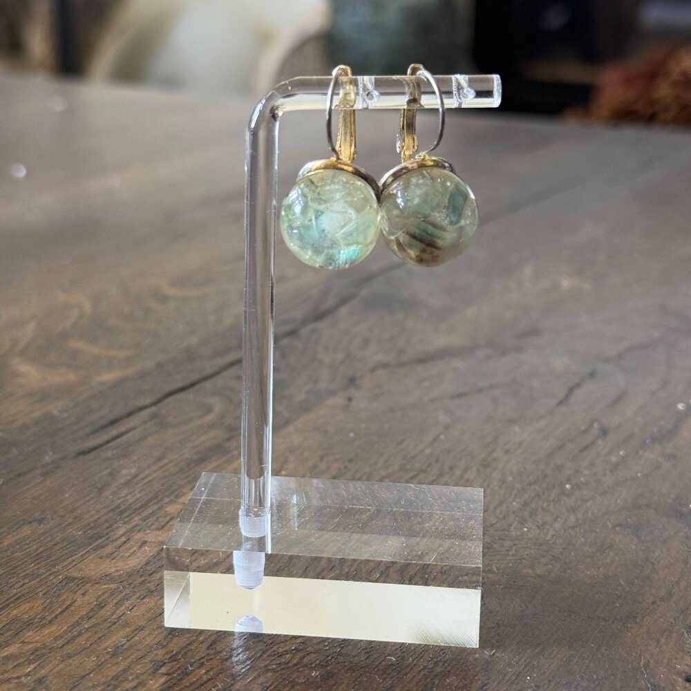 Handcrafted Sterling Silver & Resin Earrings